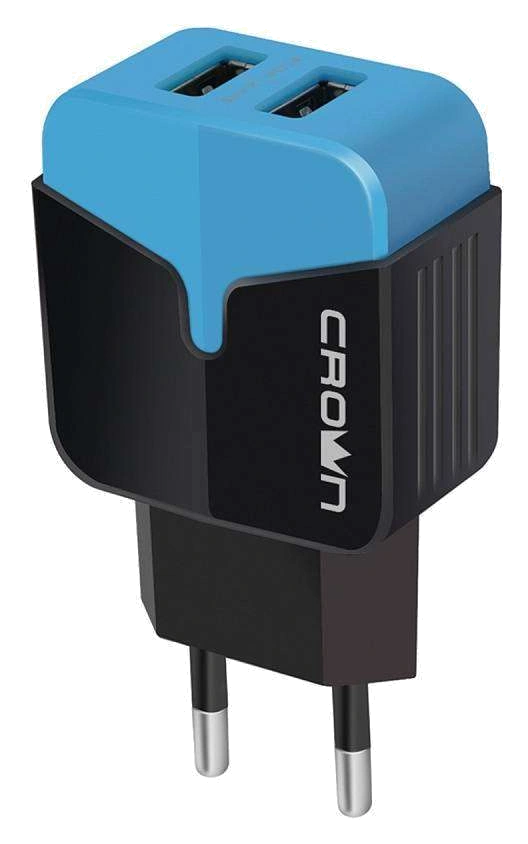 CROWN CMWC-3042 BLACK USB Charger 2.4A