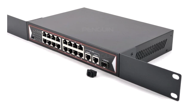EDUP 16GFPOE-2GE-1SFP 8 PORT 16 x 10/100/Mbps RJ45 Ports
