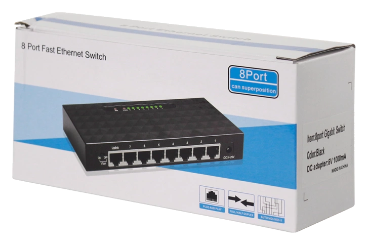 EDUP EP-SG7811 8 PORT 8 x 10/100Mbps Ports,