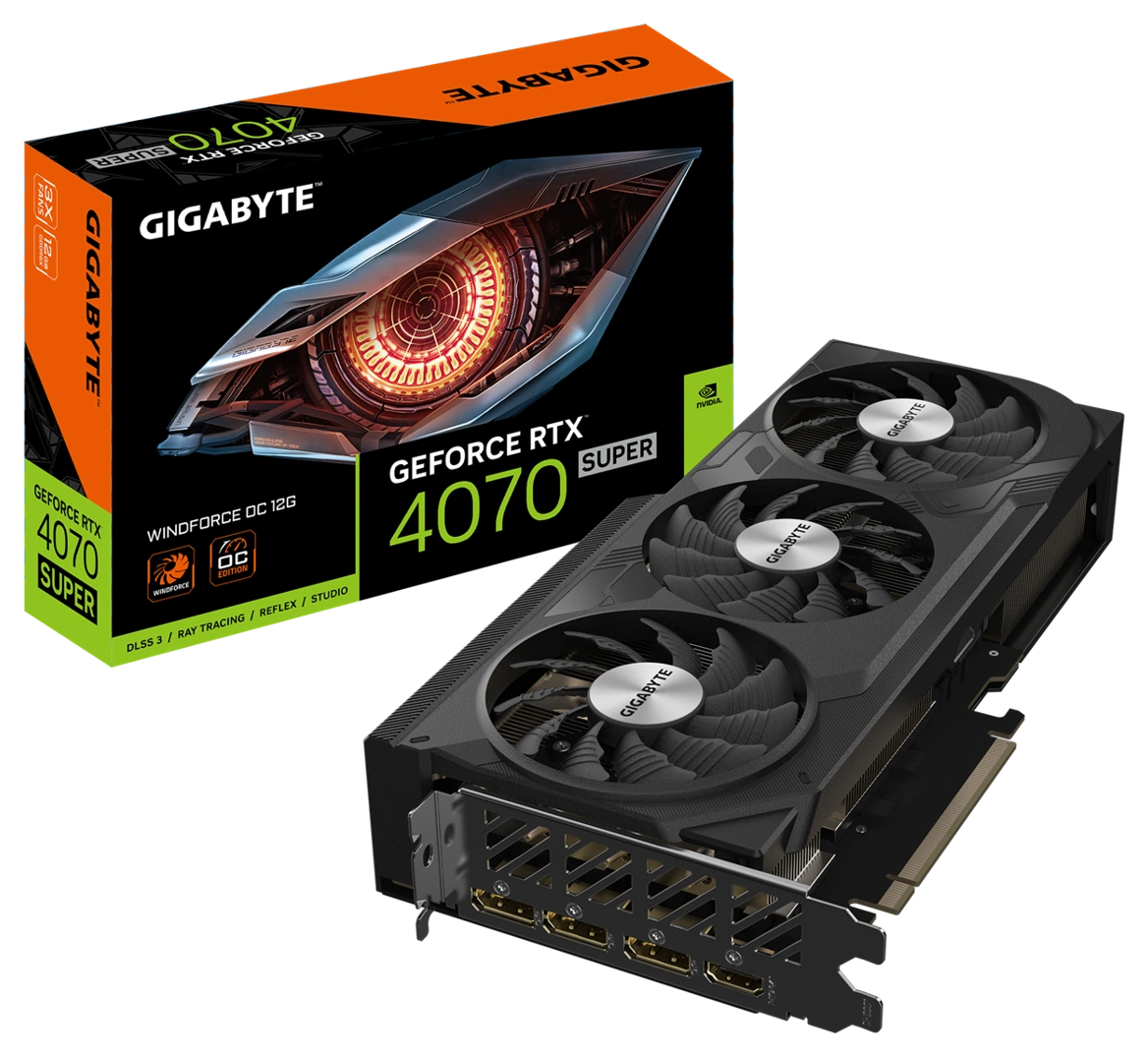 Gigabyte GeForce RTX™ 4070 SUPER WINDFORCE OC 12G