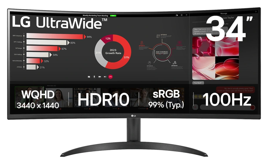 Монитор LG UltraWide 34WR50QK-B