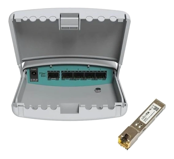MIKROTIK CRS105-5S-FB FiberBox QCA8511 400 MHz 128 MB FLASH